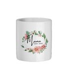 Tasse "Mama" mit Blumenrahmen - Juniageschenke