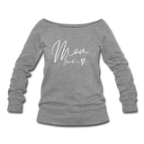 Sweatshirt  U-Boot Ausschnitt  "Mom love" mit Geburtsjahr - Juniageschenke