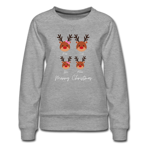 Weihnachts-Sweatshirt, gefüttert, für Mama "Rentierfamilie" - Juniageschenke