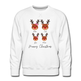 Weihnachts-Sweatshirt, gefüttert, für Papa "Rentierfamilie" - Juniageschenke