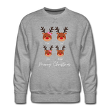 Weihnachts-Sweatshirt, gefüttert, für Papa "Rentierfamilie" - Juniageschenke
