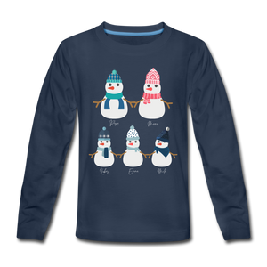 Weihnachts-Sweatshirt für Kinder "Schneefamilie" - Juniageschenke