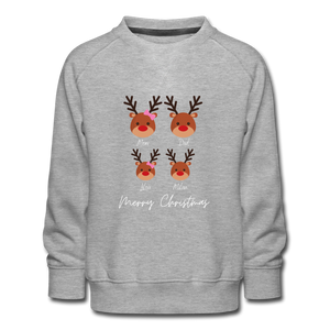 Weihnachts-Sweatshirt, gefüttert, für Kinder "Rentierfamilie" - Juniageschenke