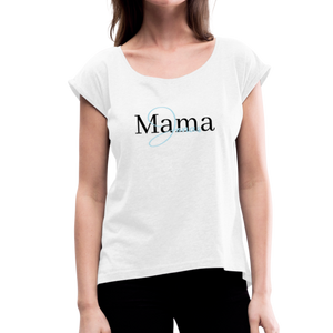 T-Shirt "Mama" mit Namen in blau - Juniageschenke